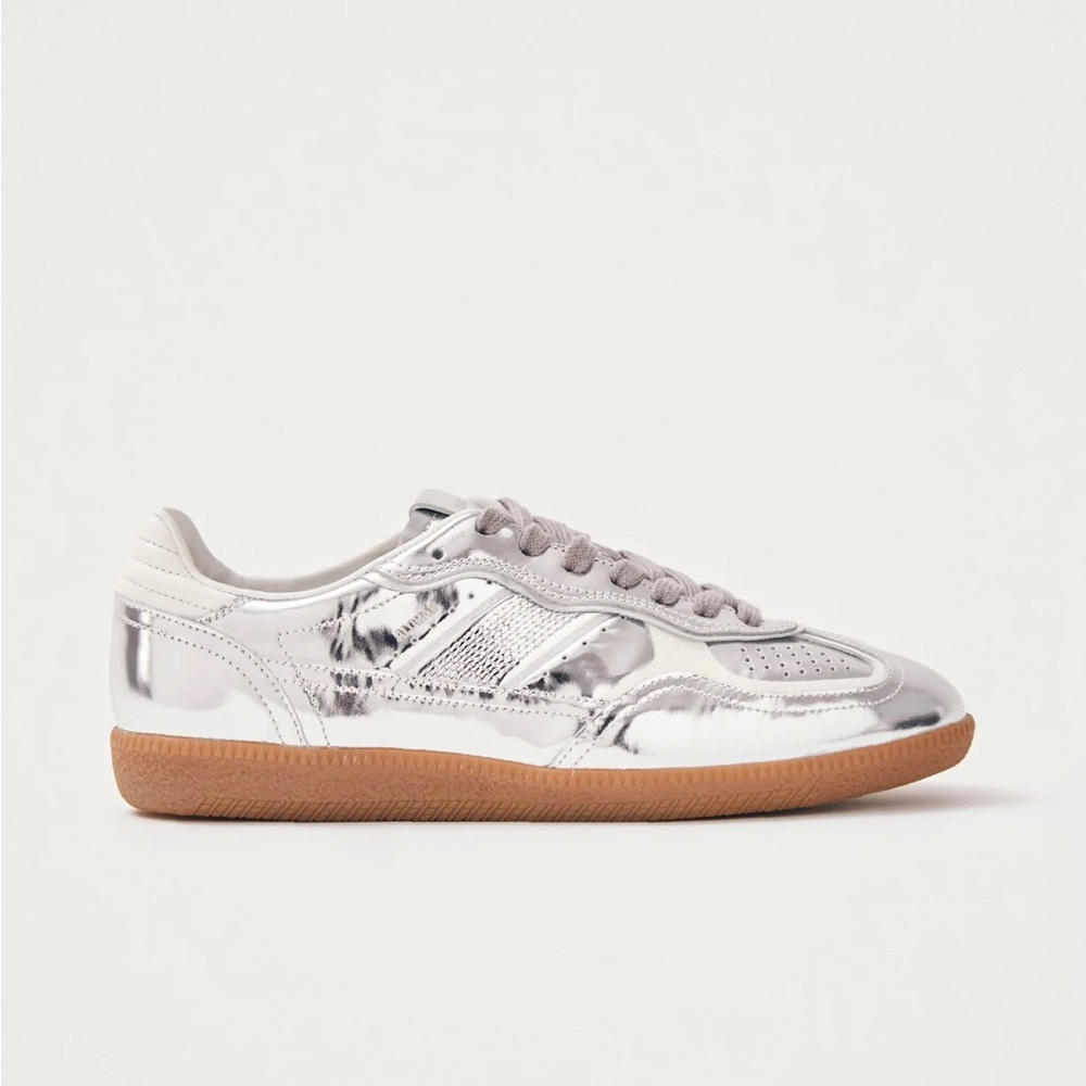 Tb.490 Rife Shimmer silver cream leather Alohas sneakers